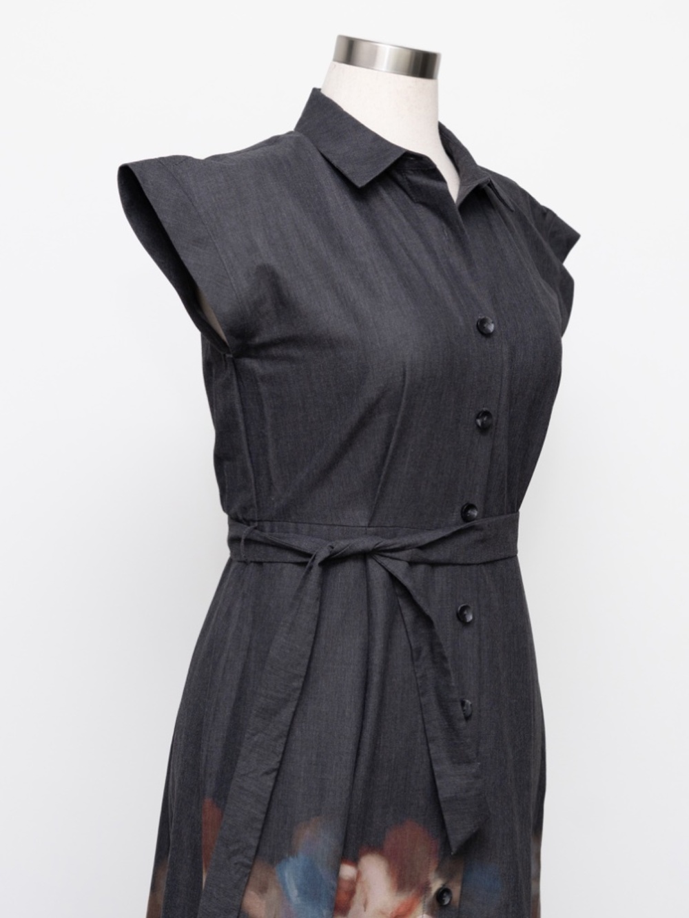 Calvin Klein - Placement Print Midi Shirt Dress - Picture 8 of 11